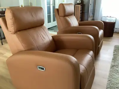 Fauteuil inclinable berçant et pivotant/paire, View more
