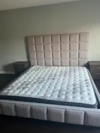King size bed with mattress - Good Condition