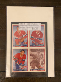 1993-94 O-Pee-Chee Fanfest Uncut Promo Sheet Montreal Canadiens