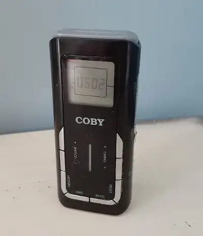 Coby CX90 Digital Pocket Am/FM Radio - black - tested & working, View more