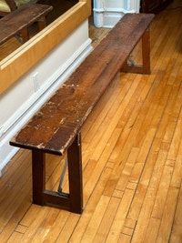 Vintage Solid Wood Folding Bench Bac Pliable Bois Massif City of Montréal Greater Montréal Preview