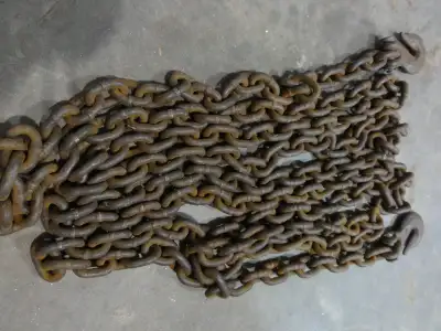 Heavy Duty Welded Tow Chain with Hooks 21 Feet Long-Ad #1, View more