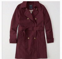 Brand New Abercrombie Trench Coat Size Large