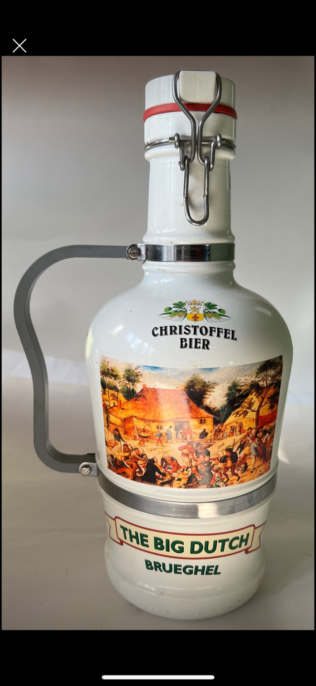 Vintage Dutch Christoffel  Bier Beer Jug/Growler Locking Lid XXL in Arts & Collectibles in Kingston