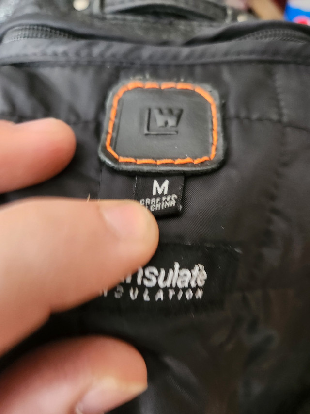 Mens medium leather jacket in Men's in Belleville - Image 2