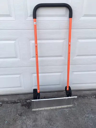 Snow Shovel Heavy-Duty Metal Adjustable  Wheeled Snow Remover, View more