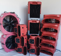 Red Package 15 Air Movers, Dehumidifier