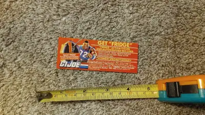 Vintage GI Joe 1987 Hasbro Fridge Proof of Purchase Order Coupon. Please see photos for condition. C...