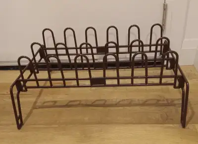 Shoe Rack, Brown, Plastic, Collapsible, View more