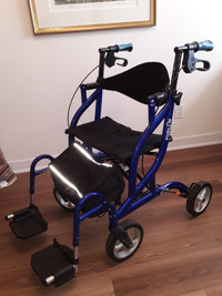 Airgo FUSION 2 in 1 ROLLATOR & TRANSPORT CHAIR