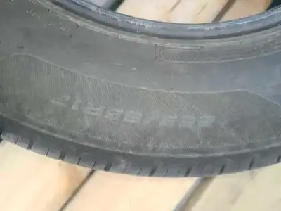Summer tires driven one season.