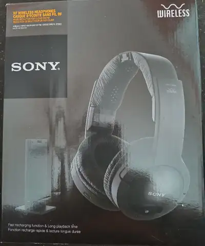 Sony RF Wireless Headphones, Fast Charging, Long Play, View more