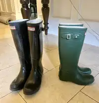 HUNTER Original boots - Green, size 7 - $79