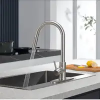 Kitchen Faucets with Pull Down Sprayer, Modern Stainless Steel K
