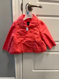 Baby gap pink girls spring jacket 18-24M NWT Ret $115