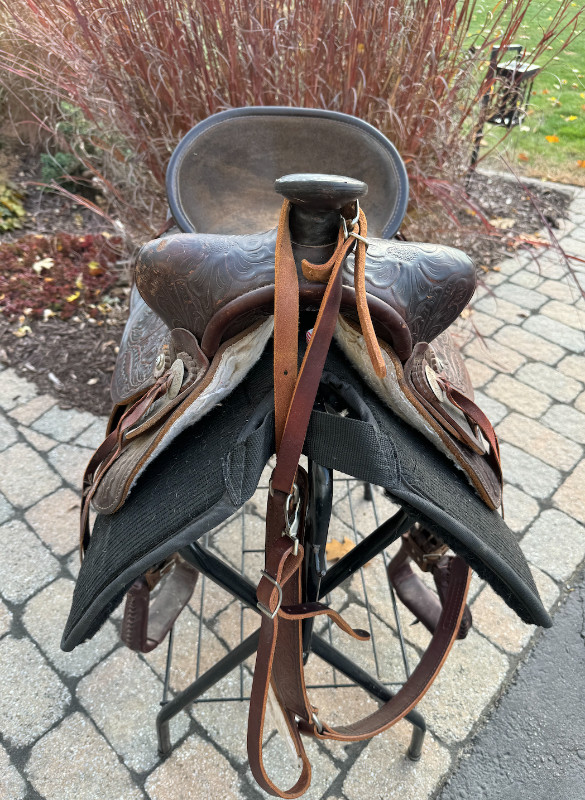 Used Rawhide Western Saddle in Equestrian & Livestock Accessories in Ottawa - Image 2