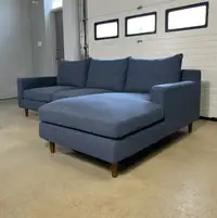 Structube Navy/Grey Constance Sectional Sofa | Delivery Availabl