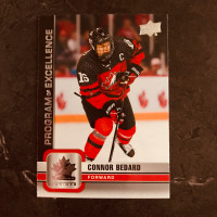 2023 Upper Deck Connor Bedard Program of Excellence Hockey Card