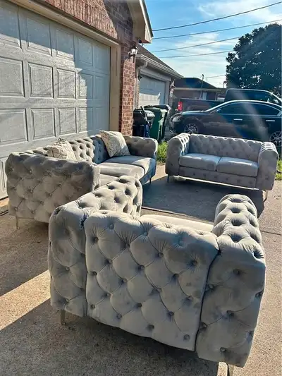Turkish luxurious tufted sofa set, View more