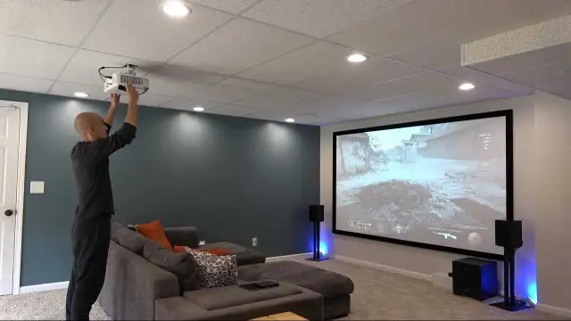 new 8K Projector and 100" screen