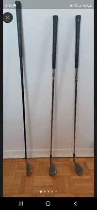 3 Lefty Gold Clubs