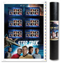 2016 Star Trek 50th Anniversary - Uncut Press Sheet Stamps