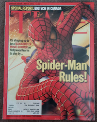 SPIDER-MAN RULES - TIME MAGAZINE - MAY 20 - 2002