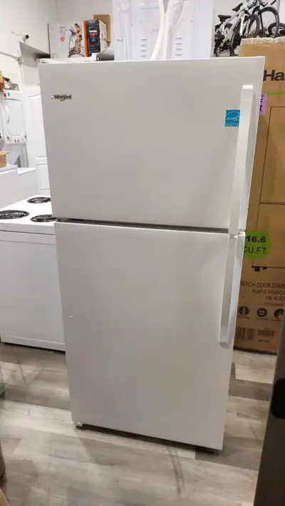 Fridge - 30" Whirlpool Top freezer White Used, View more