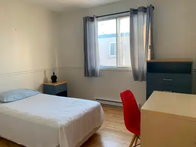 Chambre Disponible dès maintenant, à VILLE BROSSARD, Secteur ‘A’. Grande chambre avec un lit double,...