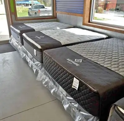 Never-Used !!! Double Size Mattress & Box, View more