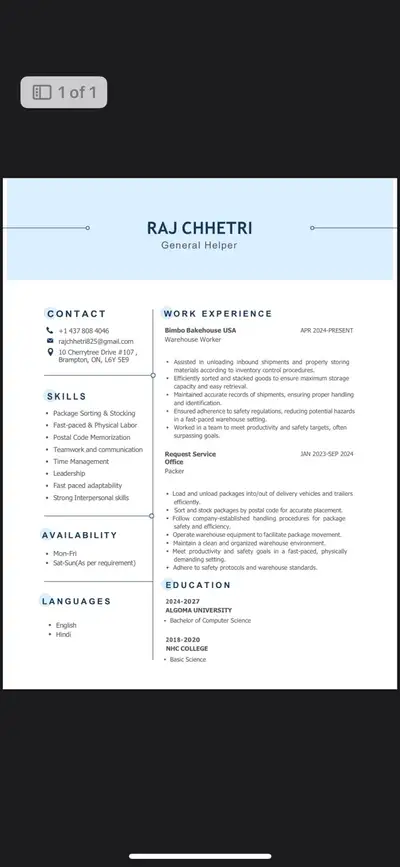 Looking for a job for Weekends, View more