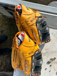 TWO NEW BALL GLOVES FOR SALE