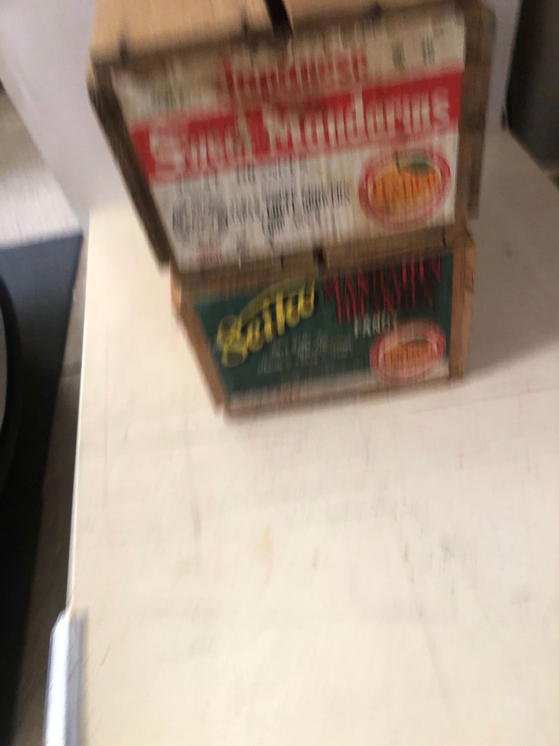 Vintage Labelled Japanese Mandarin Orange crates Arts & Collectibles