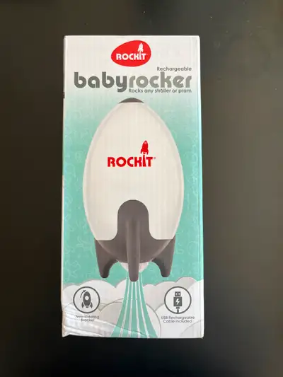 Brand new. Received two as a gift. Simply attach to your stroller or pray, push the button and adjus...