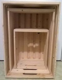 Boîte de bois - Caisse de bois * Wooden box - Storage box