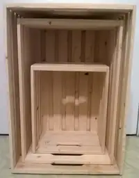 Boîte de bois - Caisse de bois * Wooden box - Storage box