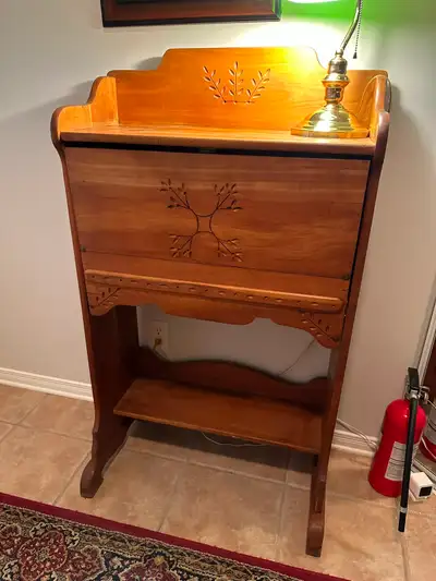 Antique Secretary Desk, View more