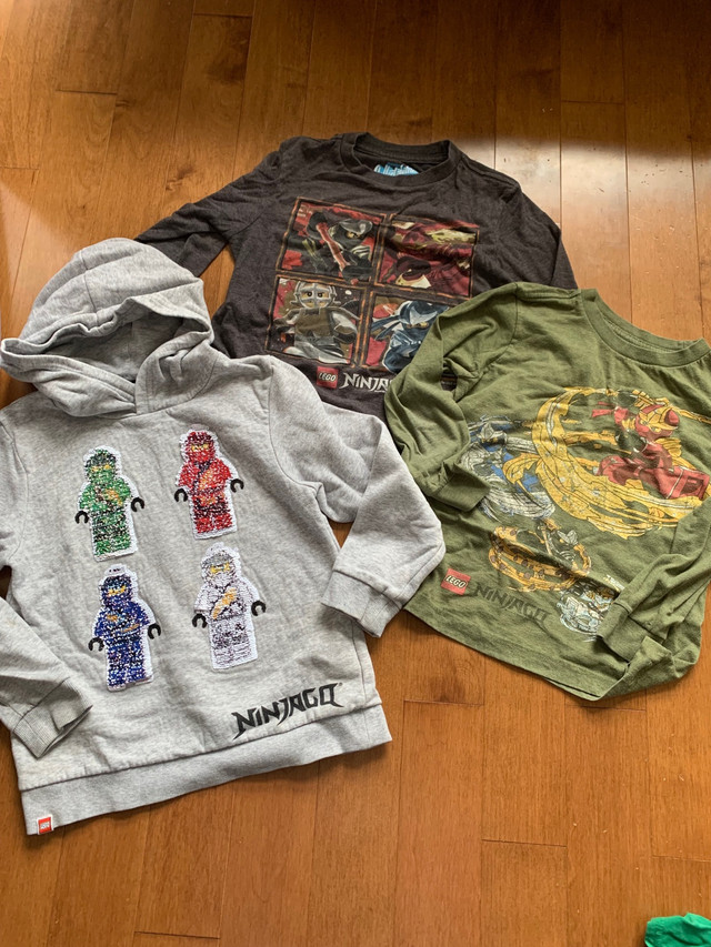 3 PIECES LEGO NINJAGO CLOTHING SIZE 5 in Clothing - 5T in Peterborough
