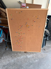 Two cork boards