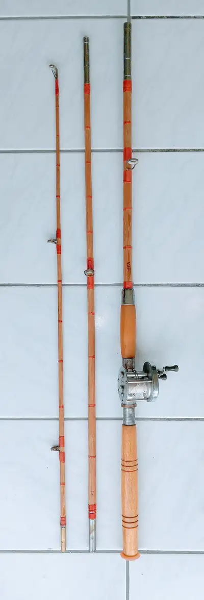 VINTAGE FISHING RODS REELS LURES TACKLES, View more