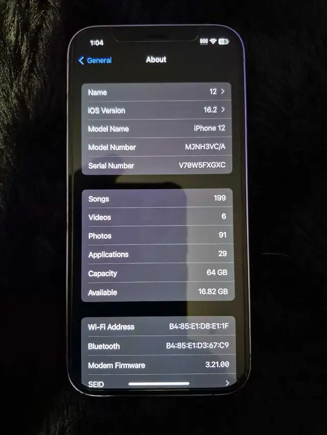 iPhone 12 64GB A2402 $500 in Cell Phones in Ottawa - Image 4