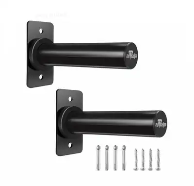 2 New BRTGYM Wall Mounted Weight Plate Holders, Fit 2” Plates, View more