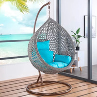 High quality Egg hanging Swing chair with stand, Cushion 