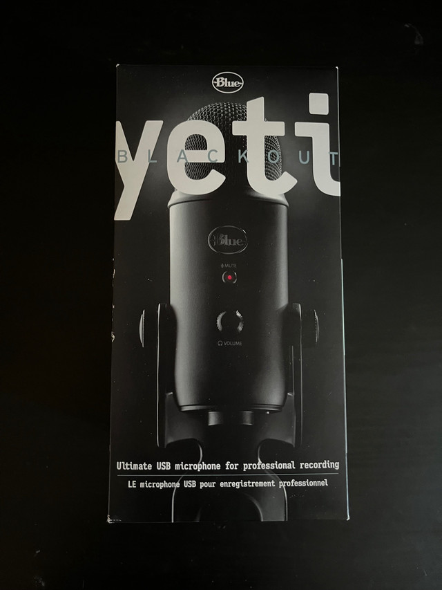 Blue yeti microphone (unopened) in Speakers, Headsets & Mics in Ottawa