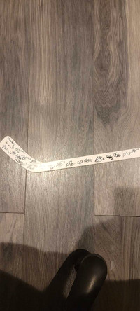 Blackfalds bulldogs signed hockey mini stick 