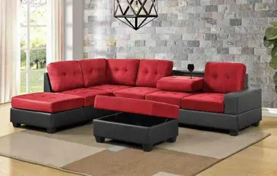 Sectional Sofa with Storage Ottoman, View more