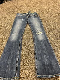 Womens silver jeans