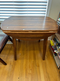 foldable wood table