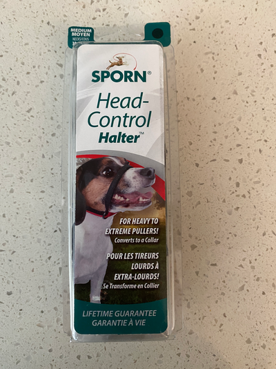 Head Collar from Sporn. Black, Medium (30-38cm neck). Lightly used, from a smoke free home. Manufact...