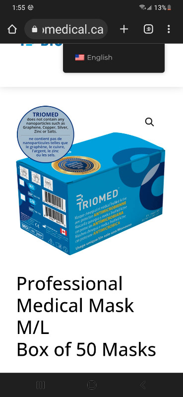 Triomed Medical Mask BNIB in Health & Special Needs in City of Toronto